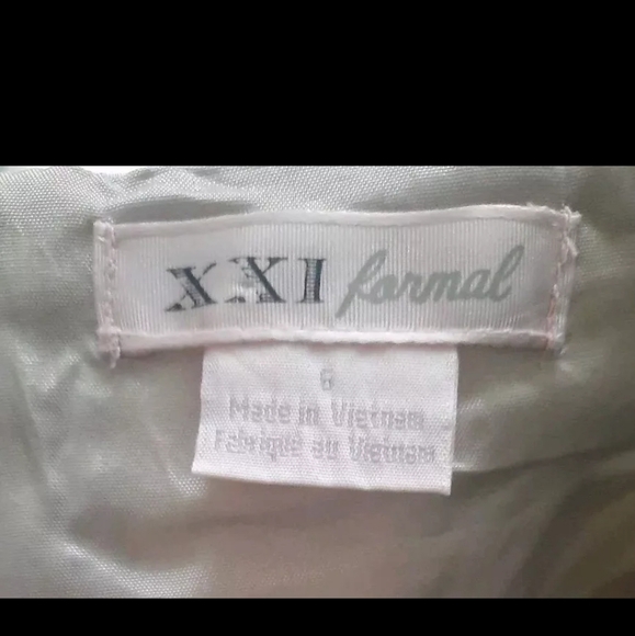 XXI formal Size 6 Sleeveless Ruched Sheath Silky Dress Fairy Party Prom Spring - Picture 7 of 9